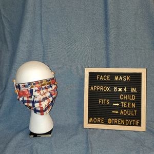 Patriotic Vintage Cars and Trucks Face Covering Mask Shield Washable Reu…